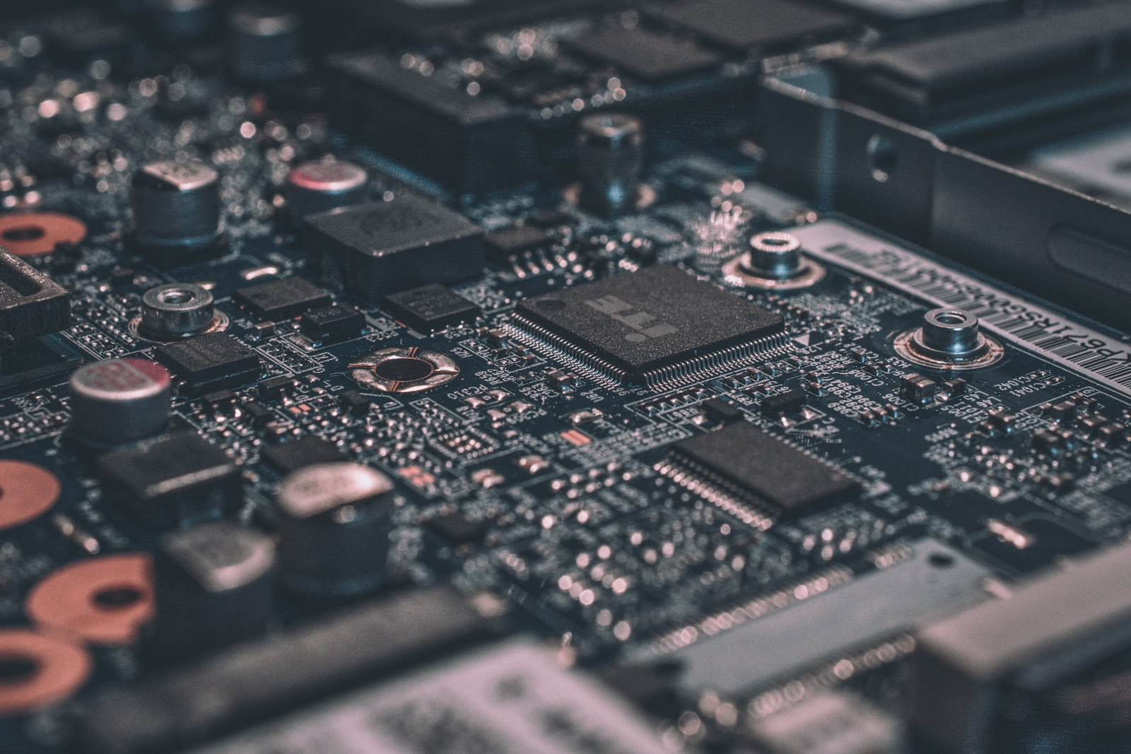 Macro of a circuit board — precision hardware behind the tools