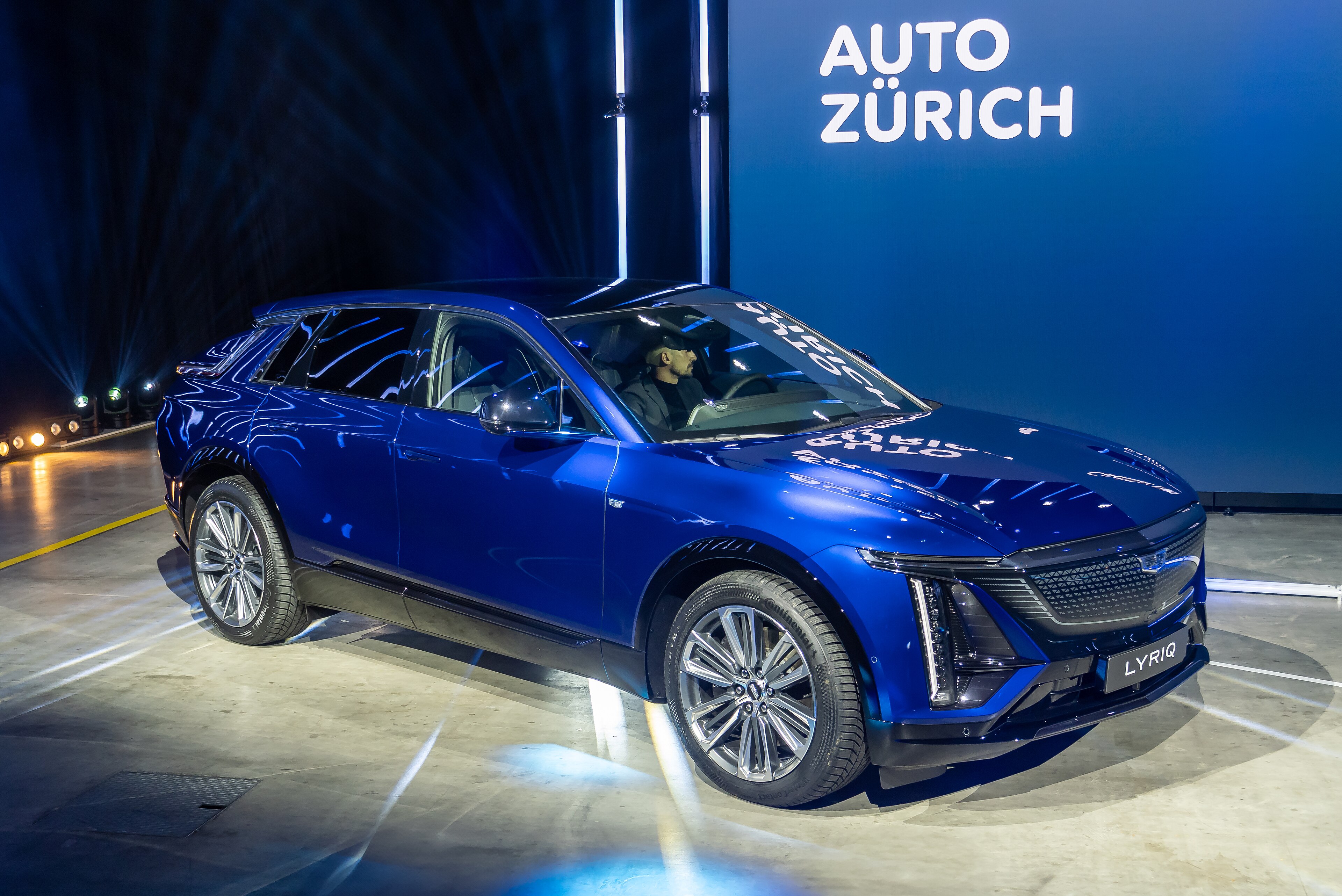 2024 Cadillac Lyriq at an auto show